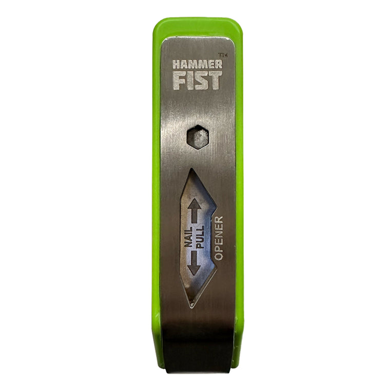 hammer fist tool front angle shows nail pull opener hex screw