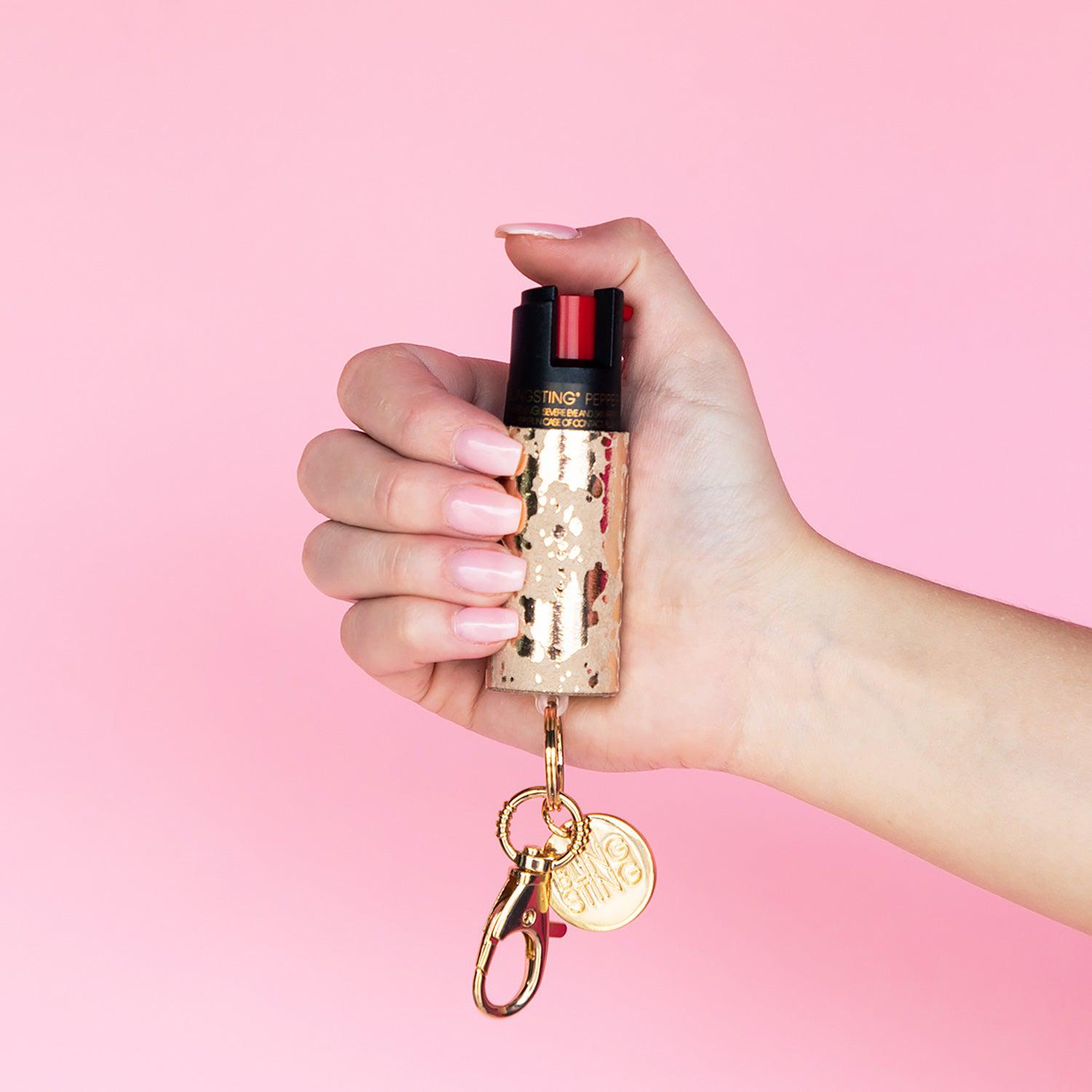 blingsting.com Safety Keychain Confetti Pepper Sprays | 2 Pack