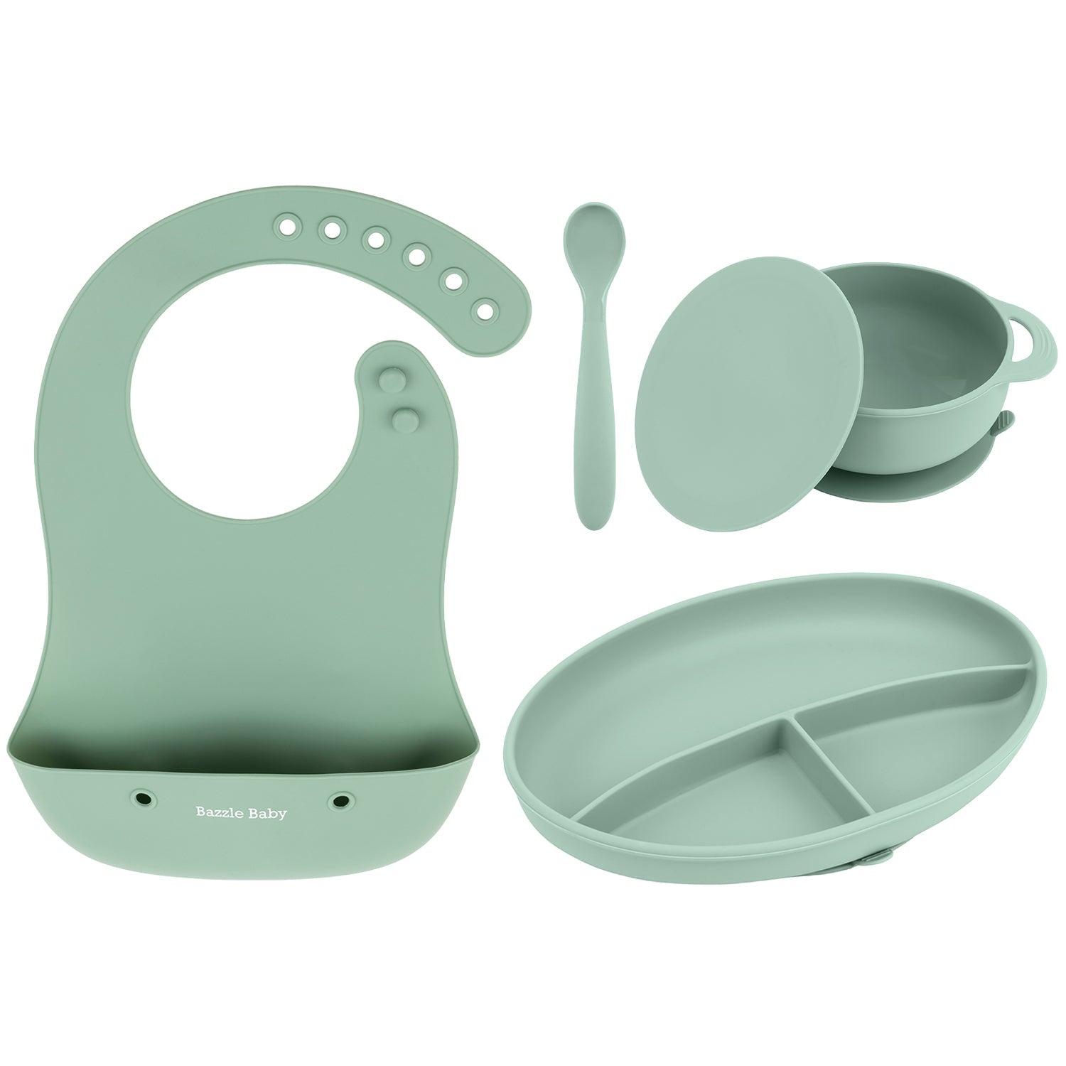 (2-Pack) Mushie Baby Feeding Spoons Baby Food Easy To Clean Safe Can Be  Used with Bibs (Silicone)