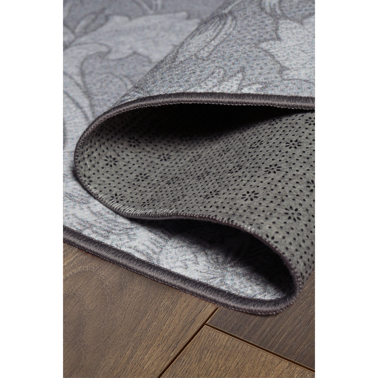 Kalini Floral Grey Washable Rug