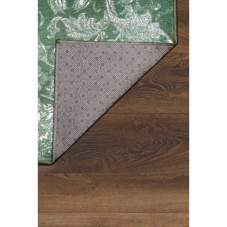 Kalini Floral Green Washable Rug