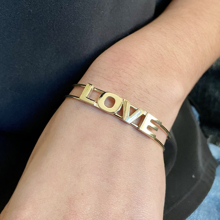 Inspirational Word Cuff-LOVE