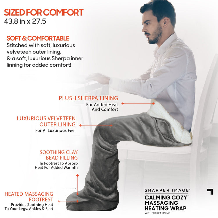 Classic Massaging Heating Wrap By Sharper Image®