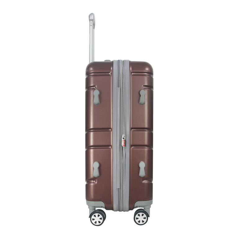 Denmark Plus 3-Piece Expandable Hardcase Luggage Set - Mauve