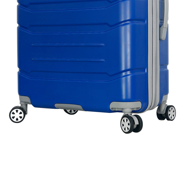 Denmark Plus 3-Piece Expandable Hardcase Luggage Set - Navy