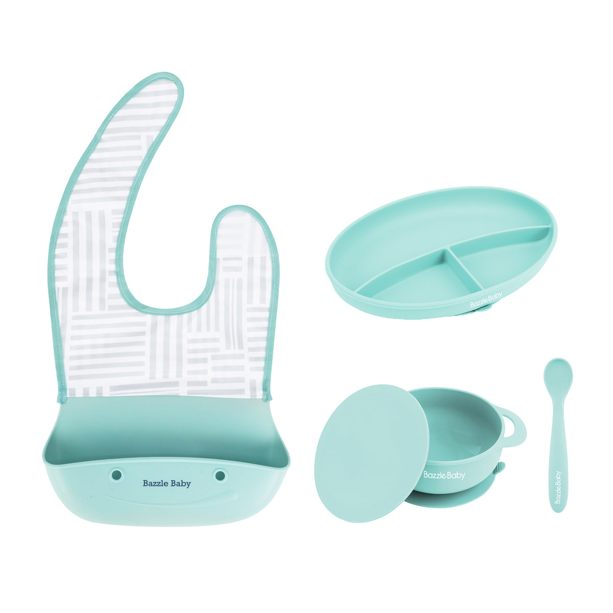 Foodie Silicone Feeding Bibs - Bazzle Baby