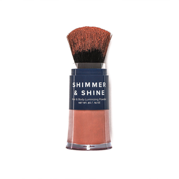 Shimmer & Shine Hair & Body Luminizing Powder- Rose Gold