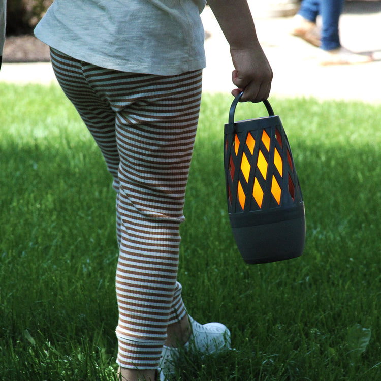 Portable Bluetooth 10-Watt Speaker With LED Flame Light
