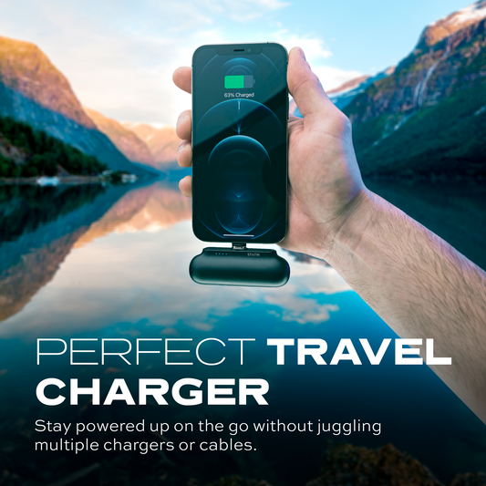 Snap-N-Charge Power Bank; Black; Universal