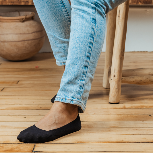 CLOUD LOW CUT NO SHOW SOCKS - Black 3Pack