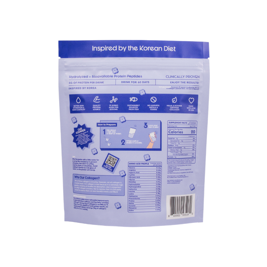 Package of Crushed Tonic Marine Collagen on a white background