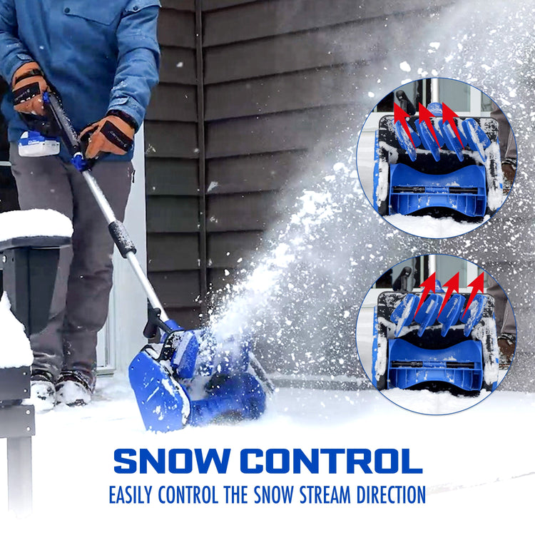 24V 13.5-Inch Cordless Directional Control Snow Shovel Kit | W/ 5.0-Ah IONMAX Battery + Quick Charger