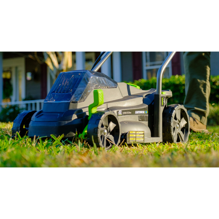 Earthwise 20-Volt Lithium-Ion Battery Lawn Mower 4.0 Ah, 14- inch cutting width