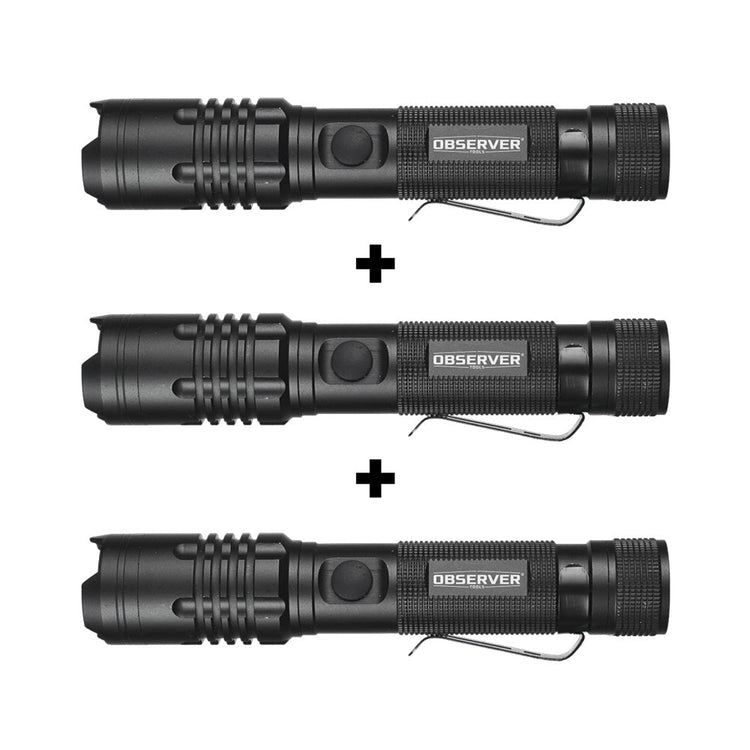 Bundle -- 1200 Lumen Tactical LED Rechargeable Flashlight