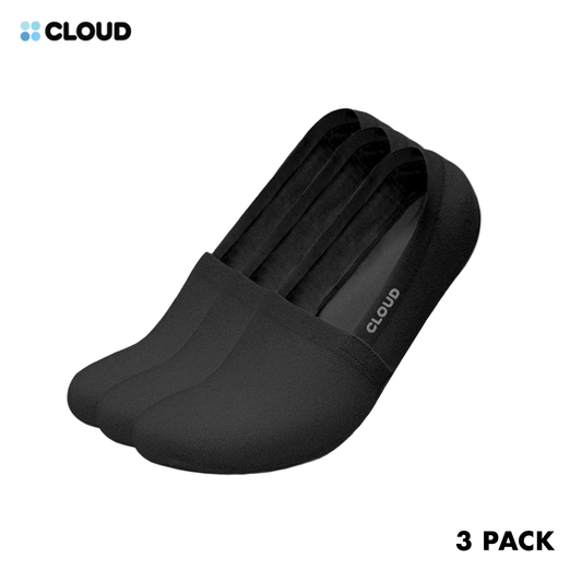 CLOUD MVS NO SHOW SOCKS - Black 3Pack