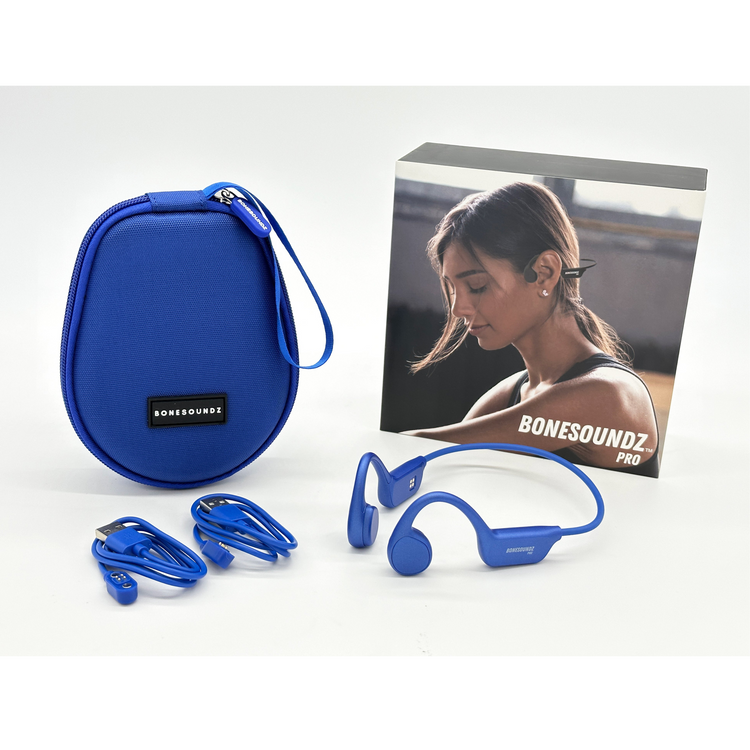 BoneSoundz Pro Waterproof Bone Conduction Headphones with Music Storage