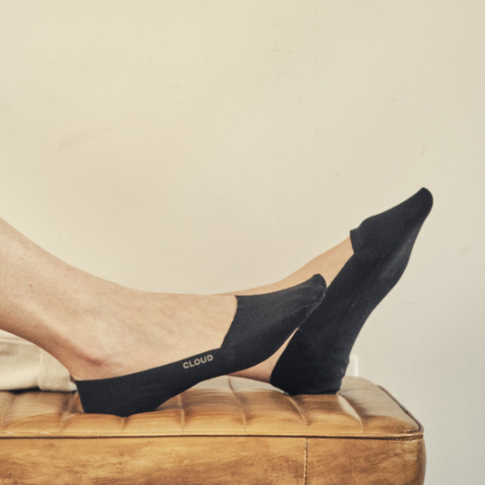 CLOUD LOW CUT NO SHOW SOCKS - Black 3Pack