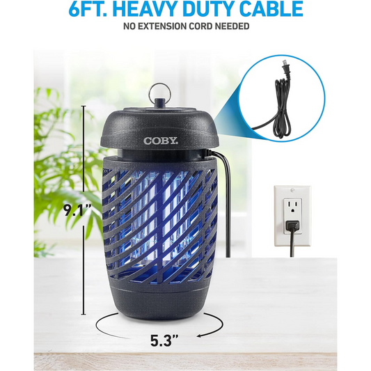 Indoor / Outdoor Hanging Bug Zapper – (10W)
