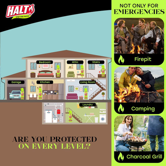 Halt!  XLFire Fighting Spray Foam - 4pk