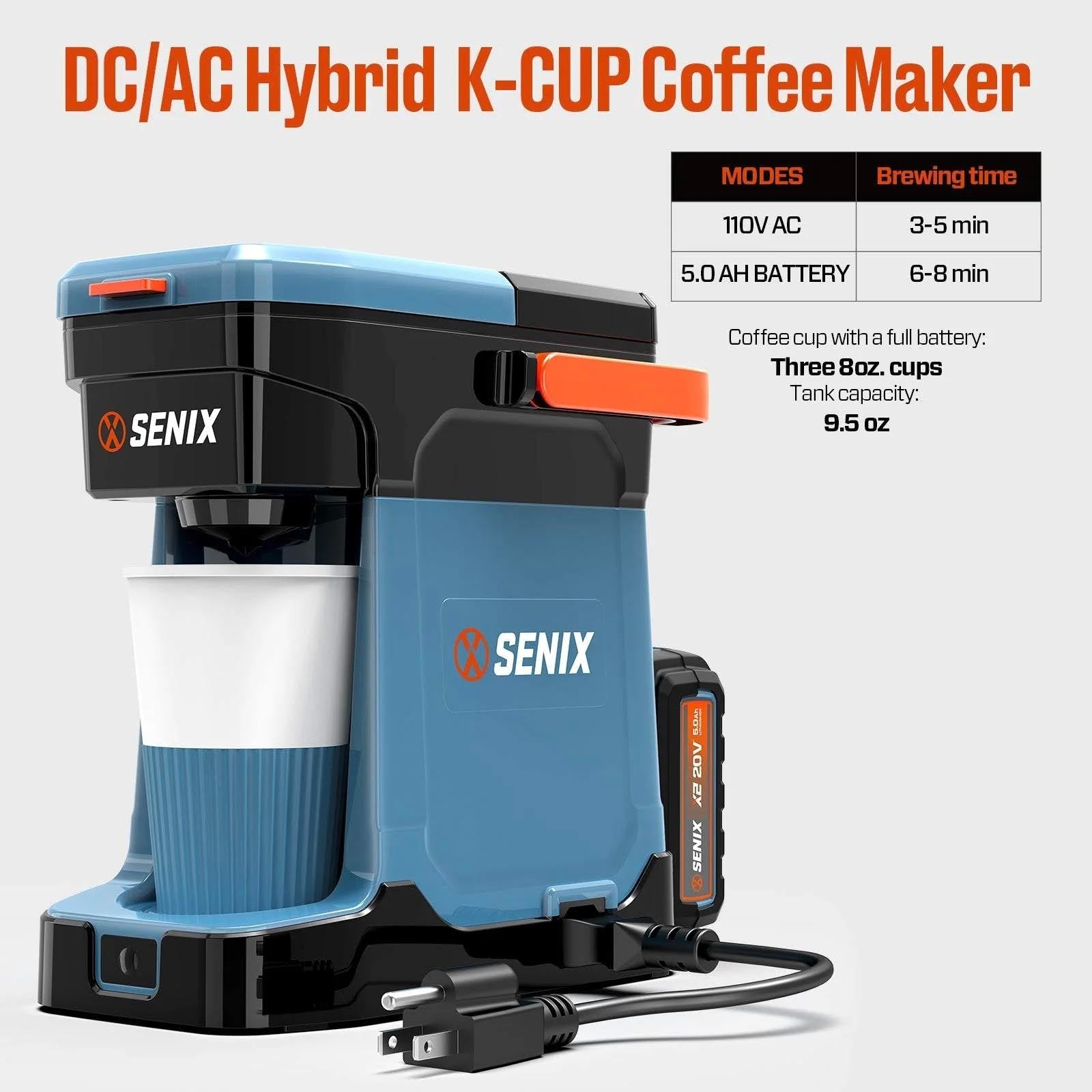 X2 20V Max* Portable Hybrid Coffee Maker