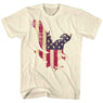 PATRIOTIC DESIGN T-SHIRT - Natural