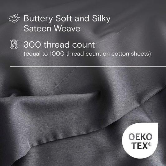 DOZ Organic Bamboo No Flat Sheet Set - Storm