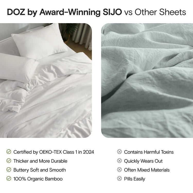 DOZ Organic Bamboo Sheet Set - Stripe