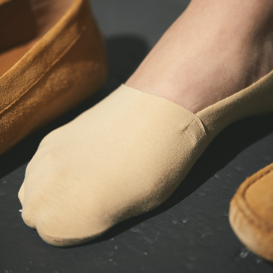 CLOUD MVS NO SHOW SOCKS - Beige 3Pack