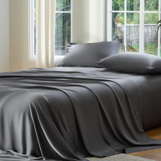 DOZ Organic Bamboo No Flat Sheet Set - Storm