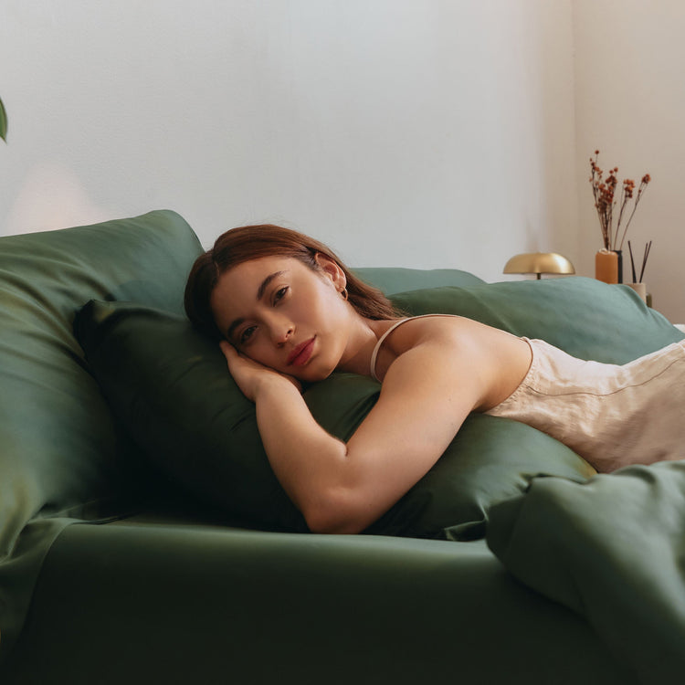 DOZ Organic Bamboo No Flat Sheet Set - Forest