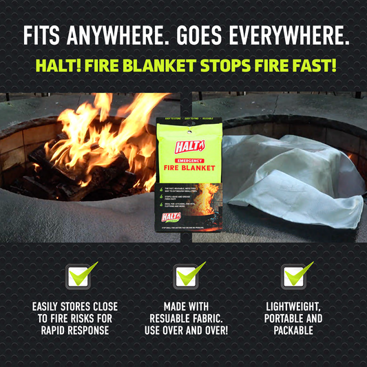 Halt! Fire Blanket - 2pk