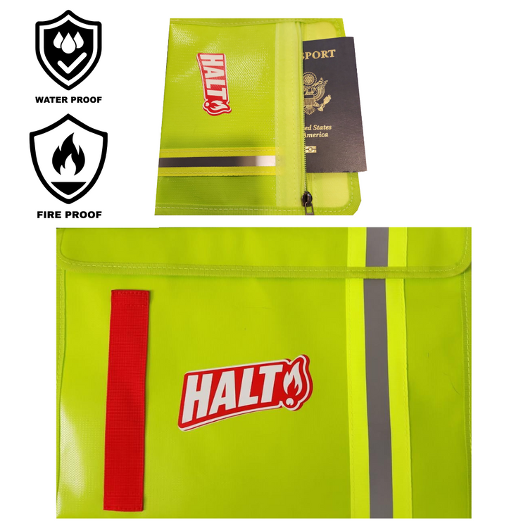 Halt! Emergency Fire & Waterproof Document Bags (Set) - Single