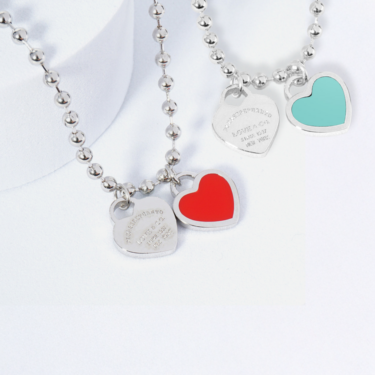 DOUBLE HEARTS ON BALL CHAIN - Buy 1 Get 1