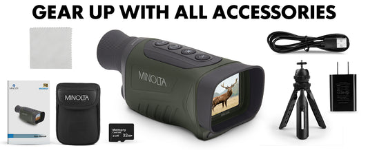 Black Minolta digital camera on a white background