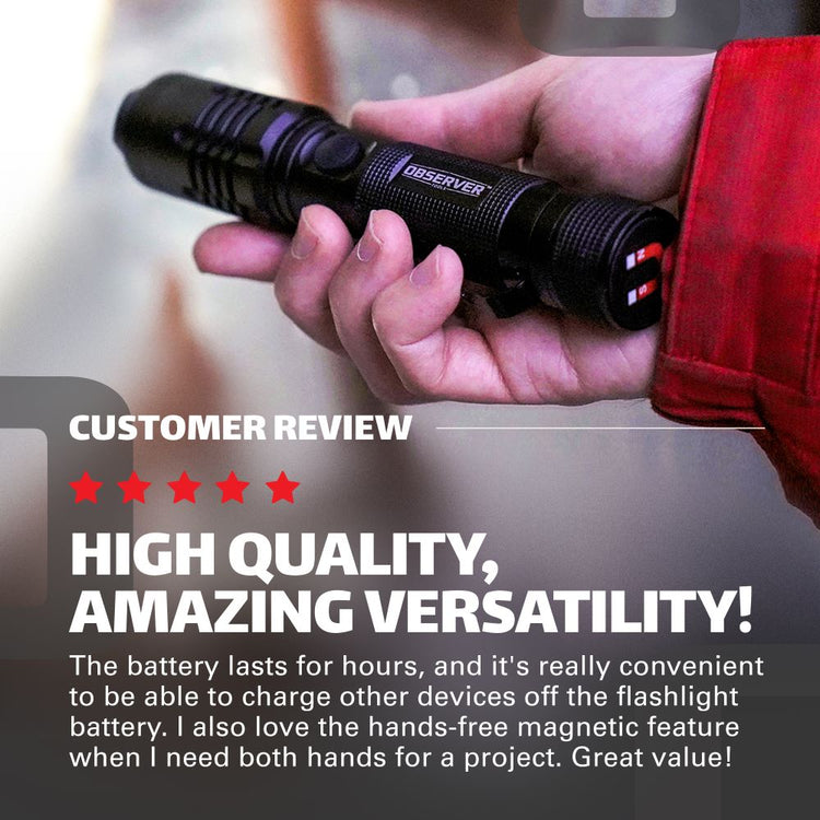 Bundle -- 1200 Lumen Tactical LED Rechargeable Flashlight