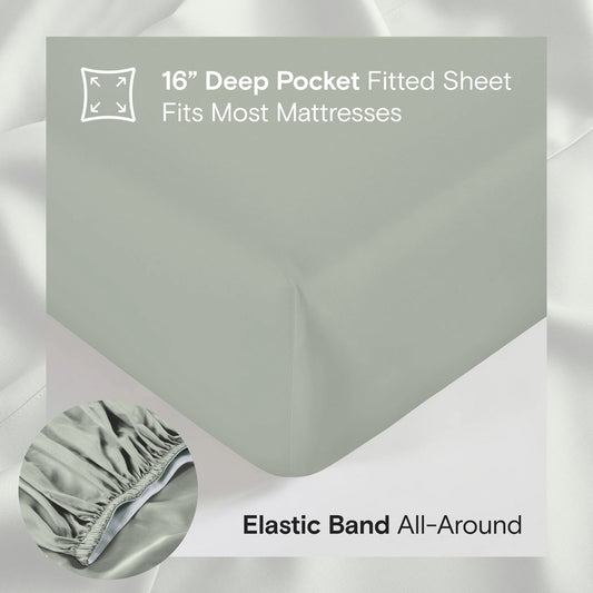 DOZ Organic Bamboo Sheet Set - Sage