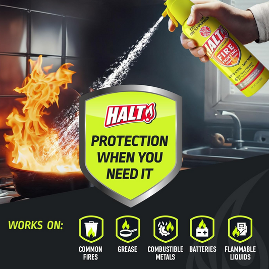 Halt!  XLFire Fighting Spray Foam - 4pk