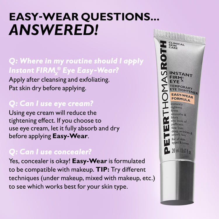 Instant FIRMx Eye Temporary Eye Tightener Easy-Wear Formula & Water Drench Broad Spectrum SPF 45 Hyaluronic Cloud Moisturizer 20 ml