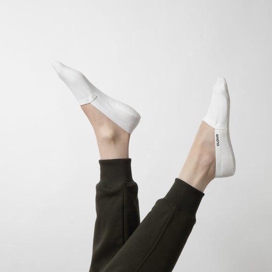 CLOUD MVS NO SHOW SOCKS - White 3Pack