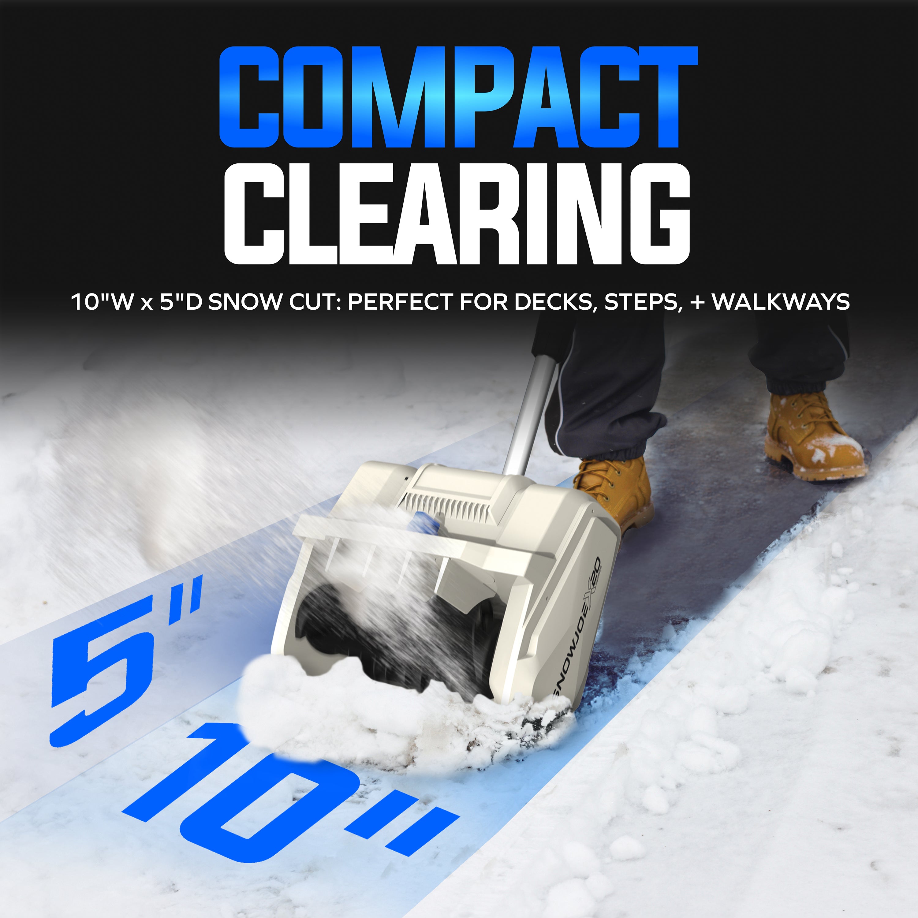Snow Joe ECOSHARP X20-Series Cordless Snow Shovel | Directional Chute