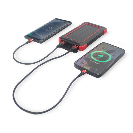 Portable Power Bank + Wireless Phone Charging + Backup Solar Panel
