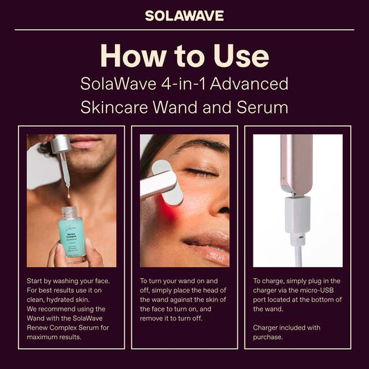 Anti-Aging Skincare Wand with Red Light Therapy & Microcurrent