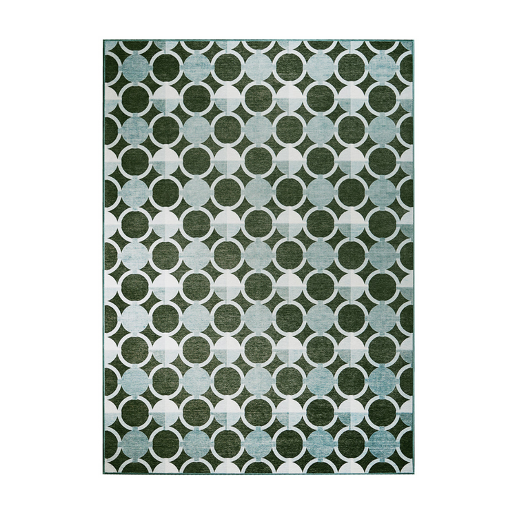 Dula Dark Sage Green Washable Rug