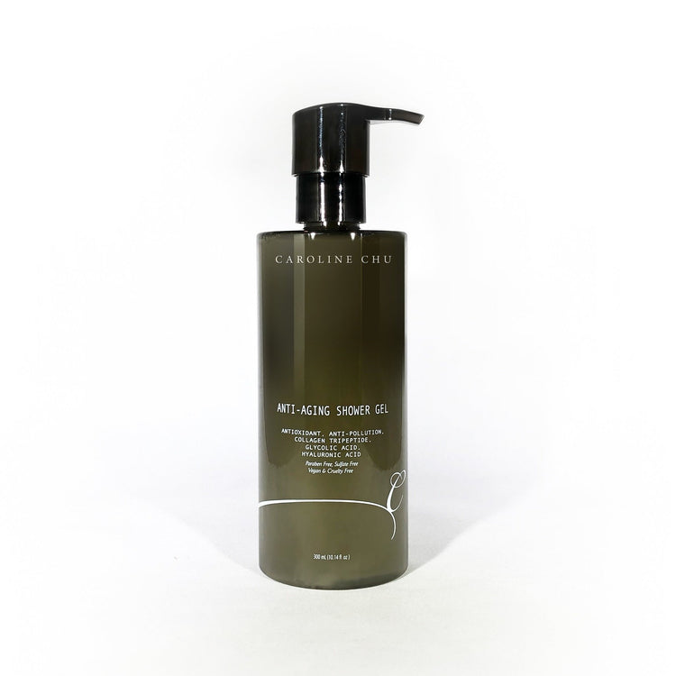 Anti-Aging Shower Gel - Antioxidant, Anti-Pollution, Collagen Tripeptide, Glycolic Acid, Hyaluronic Acid