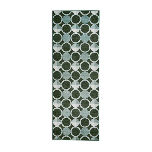 Dula Dark Sage Green Washable Rug