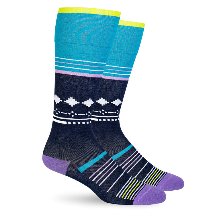 Blue Stars Cotton Energy Compression Socks