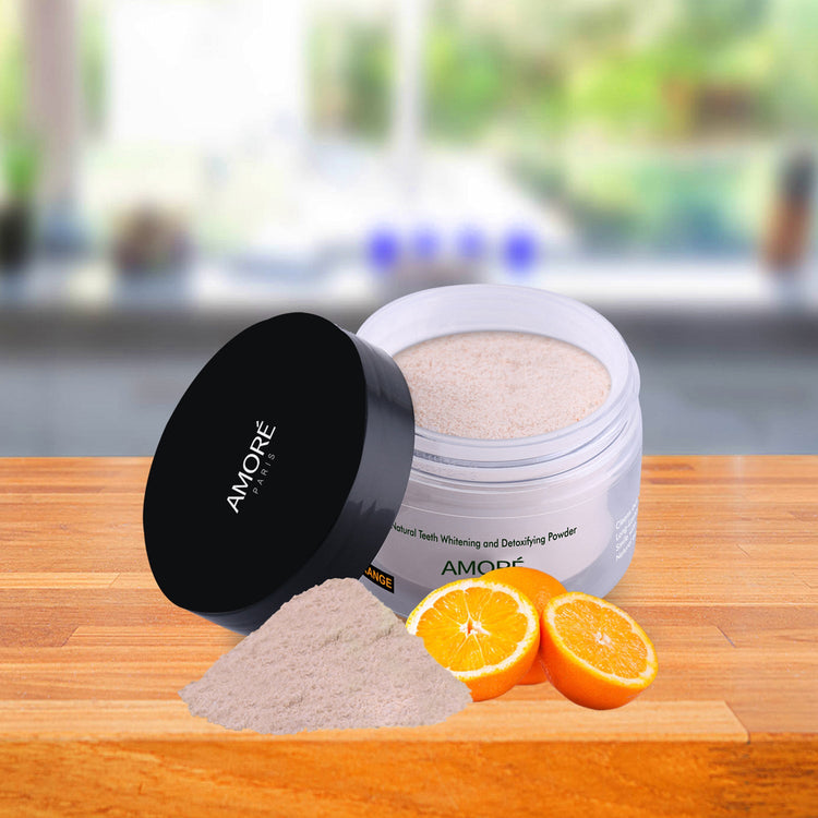 4-Pack: Orange Advanced Coconut Activated Teeth Whitening Powder (4 Month Supply)