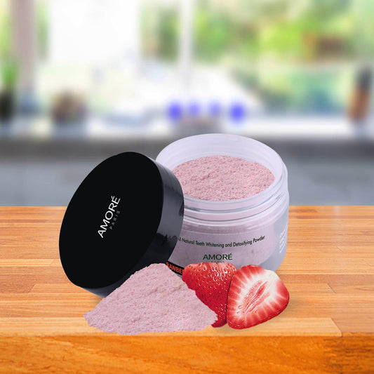 4-Pack: Strawberry Advanced Coconut Activated Teeth Whitening Powder (4 Month Supply)