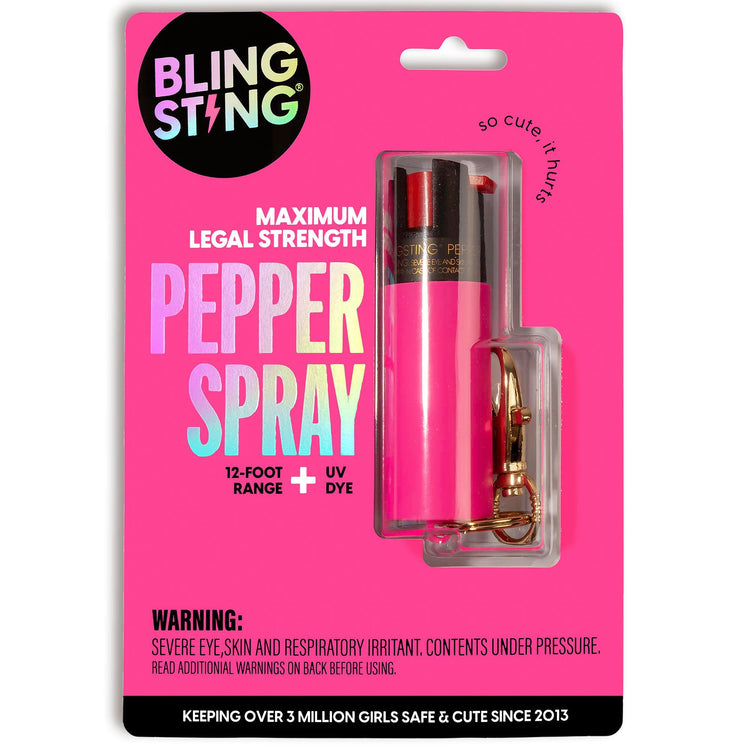 Soft Touch Pepper Sprays - shop now on safety gear girls love to carry. Free gifts with purchase at blingsting.com