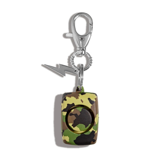 Camo Mini Safety Alarms - shop now on safety gear girls love to carry. Free gifts with purchase at blingsting.com